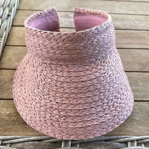 Renato Balestra Pink Paper Straw Visor - Picture 1 of 6